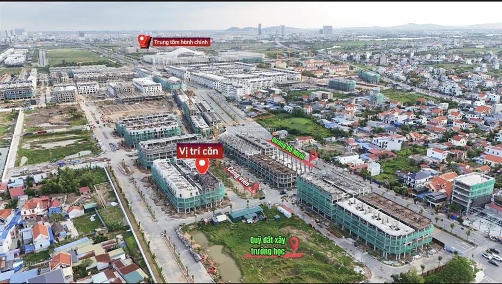 Căn cực tiềm năng 90m² xây 4 tầng cạnh công viên và trường học, hoàng huy new city, giá cực tốt