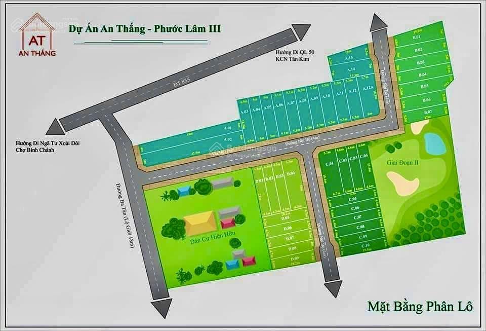 Chính chủ cần bán đất 5x19,5 m² xã mỹ lộc huyện cần giuộc, long an