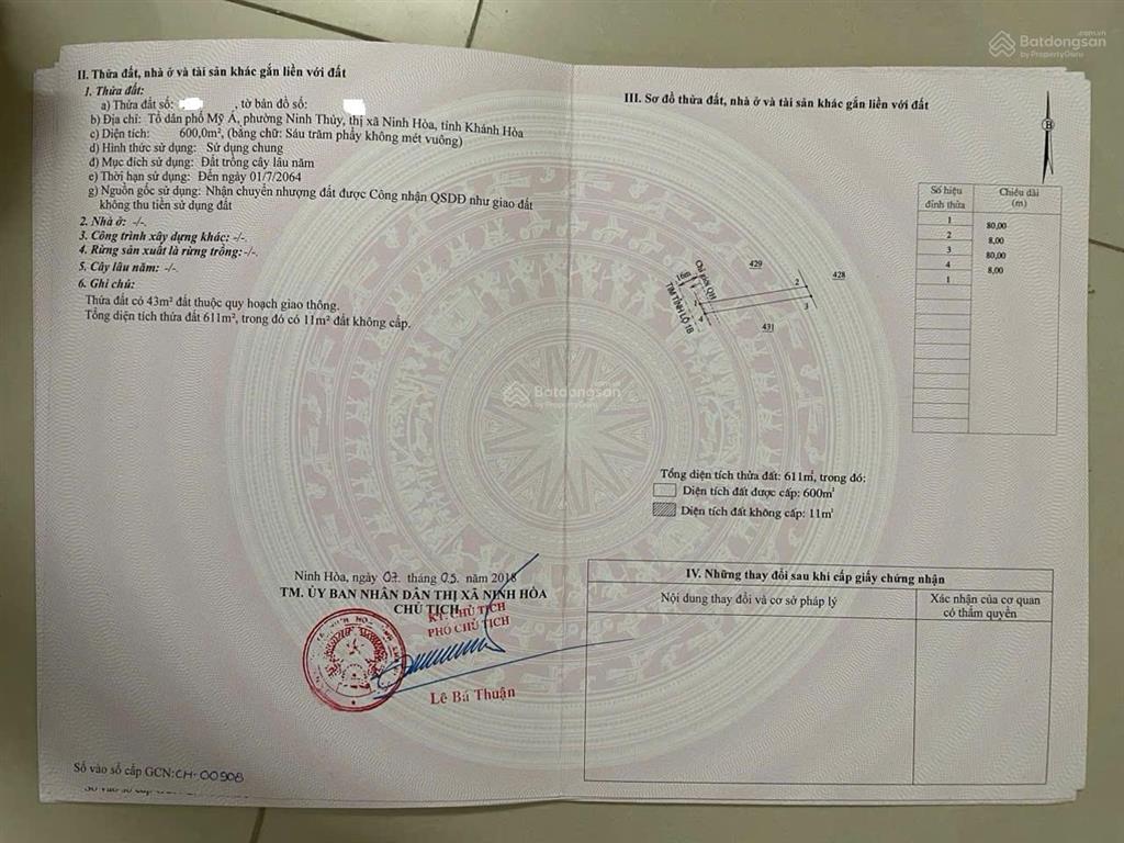 Siêu phẩm đất biển dốc lết mặt tiền 40m sẵn thổ cư quy hoạch đất ở 100%