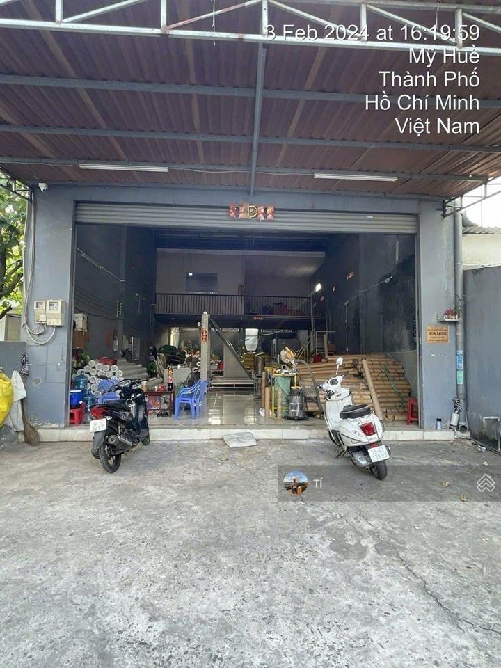 Xưởng mỹ huề trung chánh dt 8x25 hẻm 8m thổ cư full kdc hiện hữu gần chợ 3 bầu giá bán 7.9tỷ