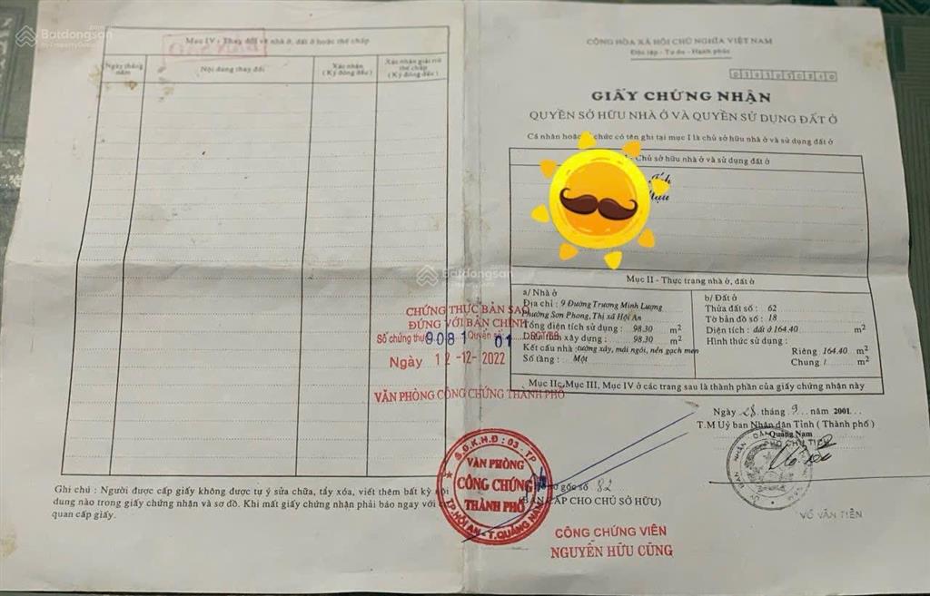 Bán nhà đẹp xuất sắc tại 09, trương minh lượng, hội an