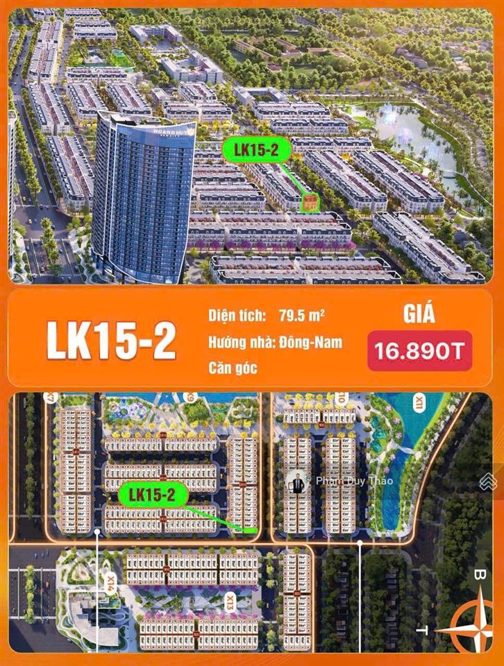 Bán shophouse góc 2 mặt tiền đường 25m và 30m tại hoàng huy new city