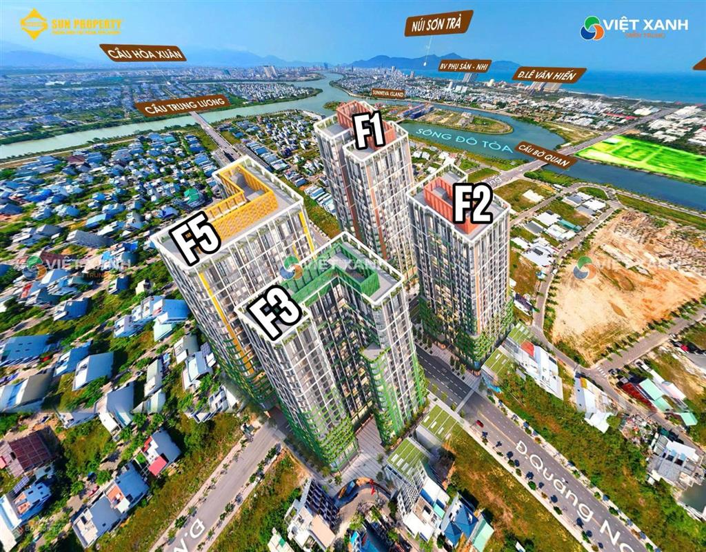 Hot căn hộ fours tower đà nẵng hơn 2 tỷ ngay lõi trung tâm khu đô thị cao cấp nam hòa xuân