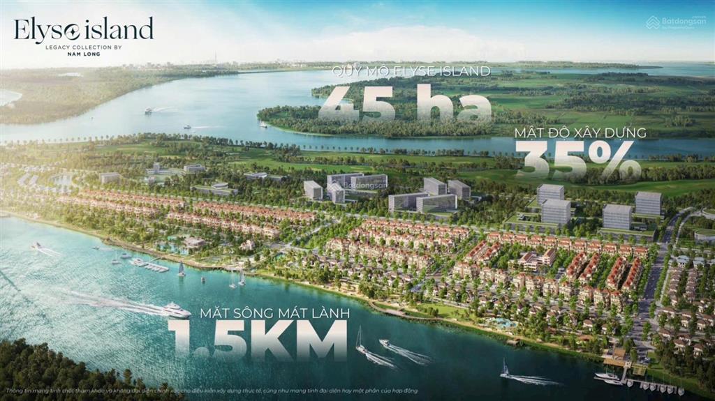Bán biệt thự song lập elyse island 200m2 đảo đại phước 18 tỷ/căn (đã vat) 20% năm 2026