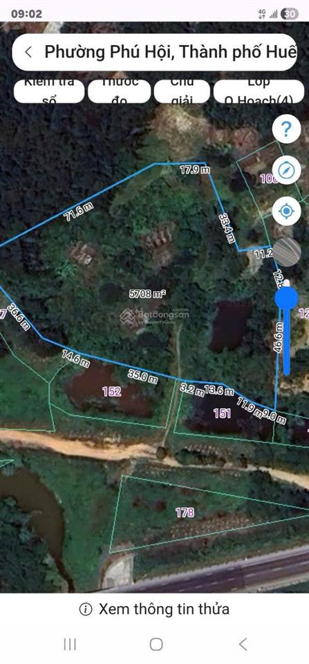 Bán đất rộng đẹp chill cạnh tp huế