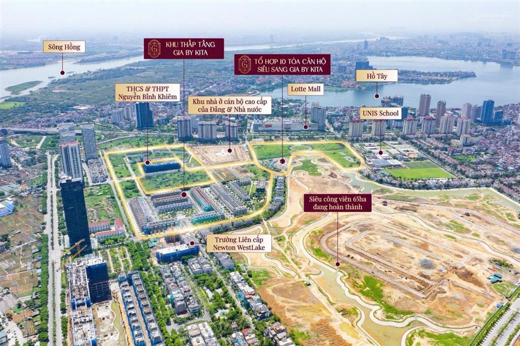 Biệt thự kita ciputra 140m² mt 7m giá 378tr/m2 đã có sổ nhận nhà ở ngay