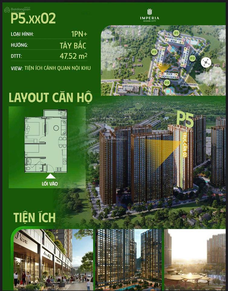 Sẵn 2n 47.52m² toà p5. tầng vừa. giá chỉ 2.83 tỷ. rẻ nhất thị trường. 0962 506 *** để đặt cọc