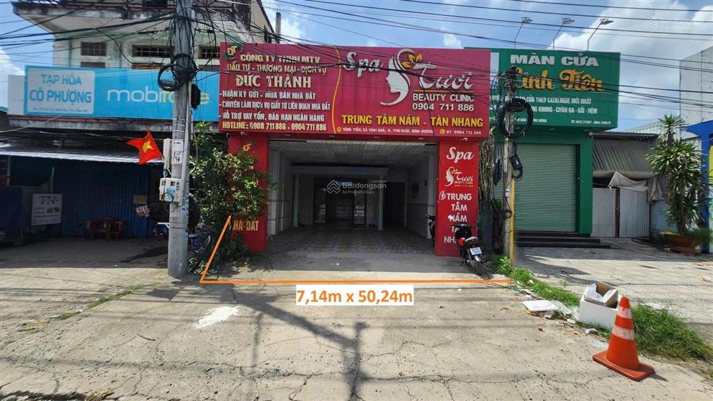 Nhà mặt tiền đt 741, 350m², mặt tiền 7,1m, vĩnh hoà, phú giáo, bình dương, chỉ 3tỷ800