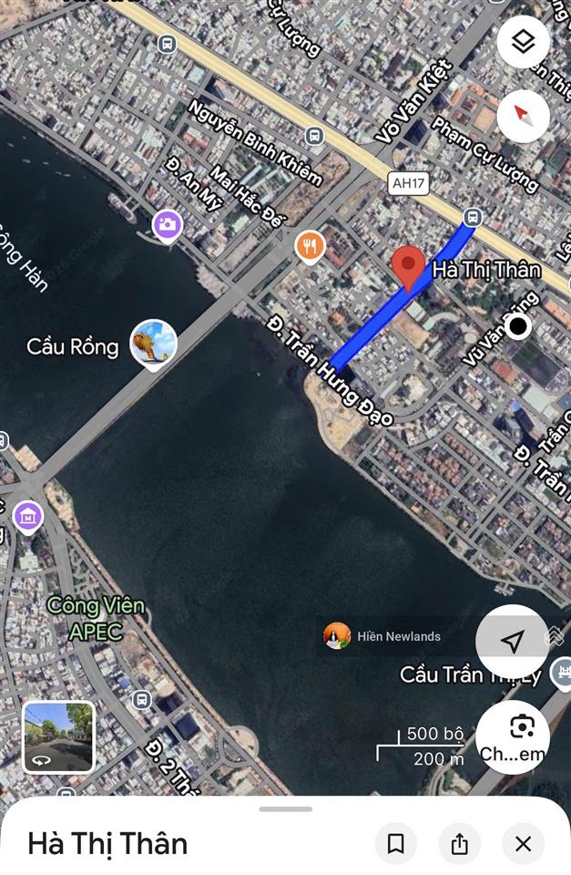 Giảm hơn 3 tỷ bán 153m đất mt đường hà thị thân ngay cầu rồng đà nẵng ngang 6,2m giá chỉ 19,8 tỷ