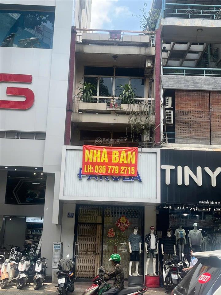 Bán nhà mặt tiền nguyễn trãi, quận 5, này là p. an đông, dt 4x14m, 3 tầng. mái bằng, hẻm hậu.