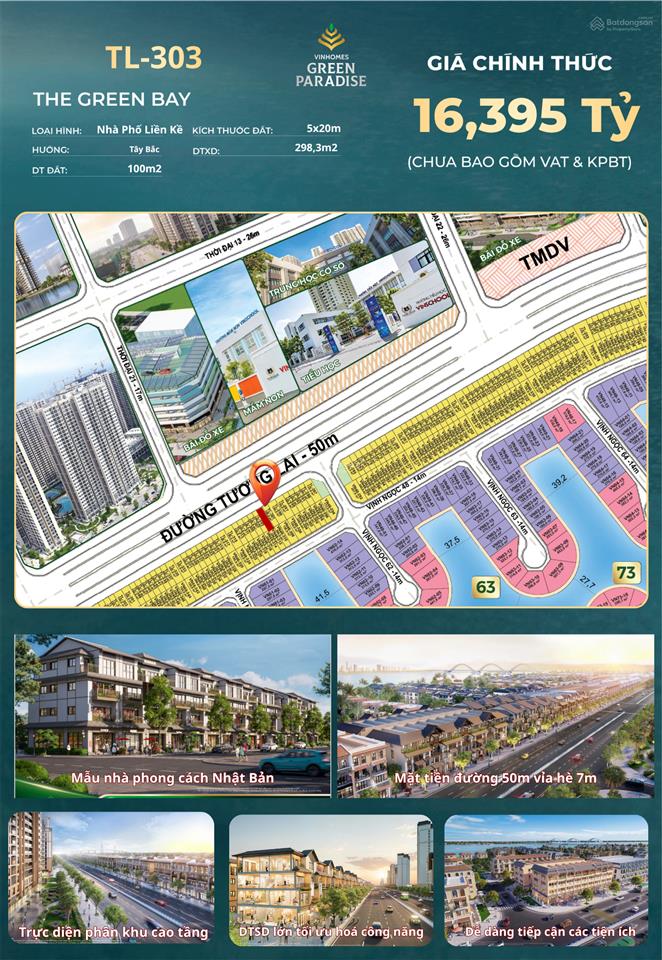 Nhượng lại suất mua gđ1 gấp mặt tiền đại lộ vin cần giờ vỉa hè 7m, trực diện chung cư, vốn 4,9 tỷ