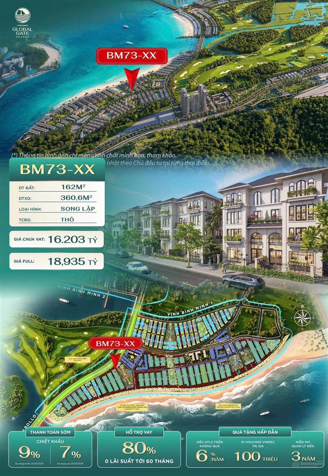 Độc quyền song lập bình minh 73 vườn hoa 162m2 giá 17,8 tỷ, hàng chuẩn giá đẹp 0946 455 ***
