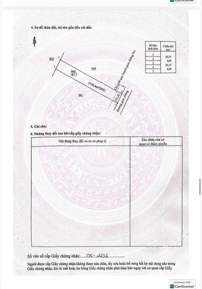 Đất mặt tiền đt 756, sát kcn tân quan, 520tr gần đường cao tốc đại nam hớn quản chỉ 1km
