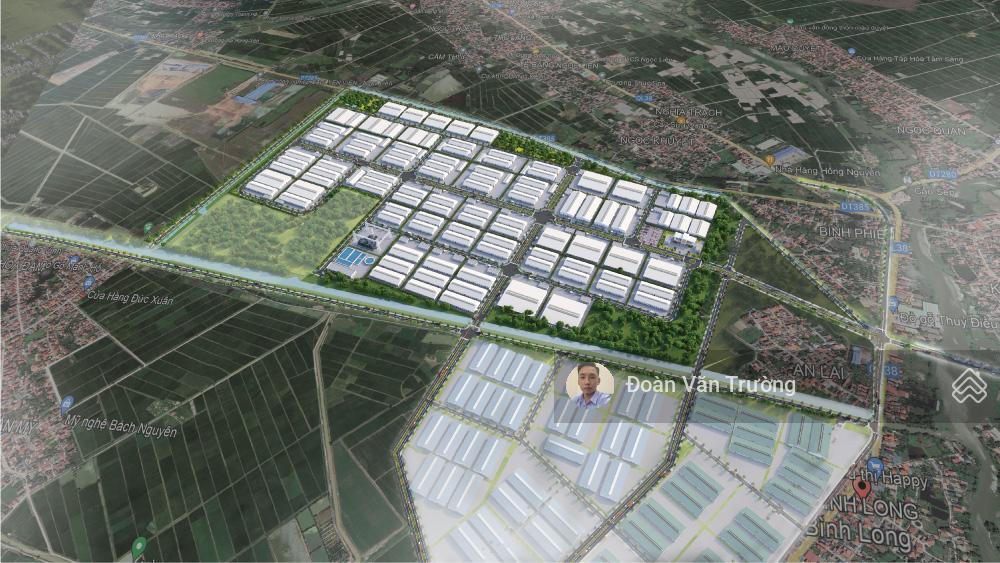 Chủ đầu tư an phát bán đất sản xuất tại kcn lương điền ngọc liên. diện tích 1ha. giá 3tr/m2