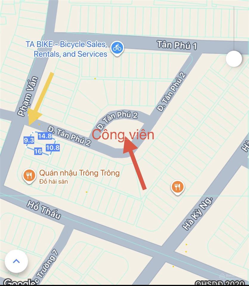 Chuyển nhượng đất lô góc 2 mặt tiền đường phạm vấn & tân phú 2 giá đầu tư