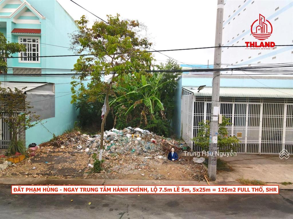Giảm 200 triệu bán nhanh đất phạm hùng ngay khu hành chính rạch giá. lộ 17.5m, 5x25m full thổ, shr