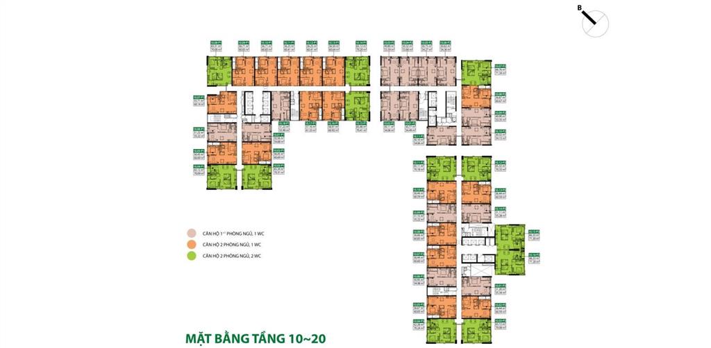 Hàng sang nhượng căn 54m2, 1pn+, 1wc giá cạnh tranh 2,37 tỷ đã vat bán nhanh t9/ ***