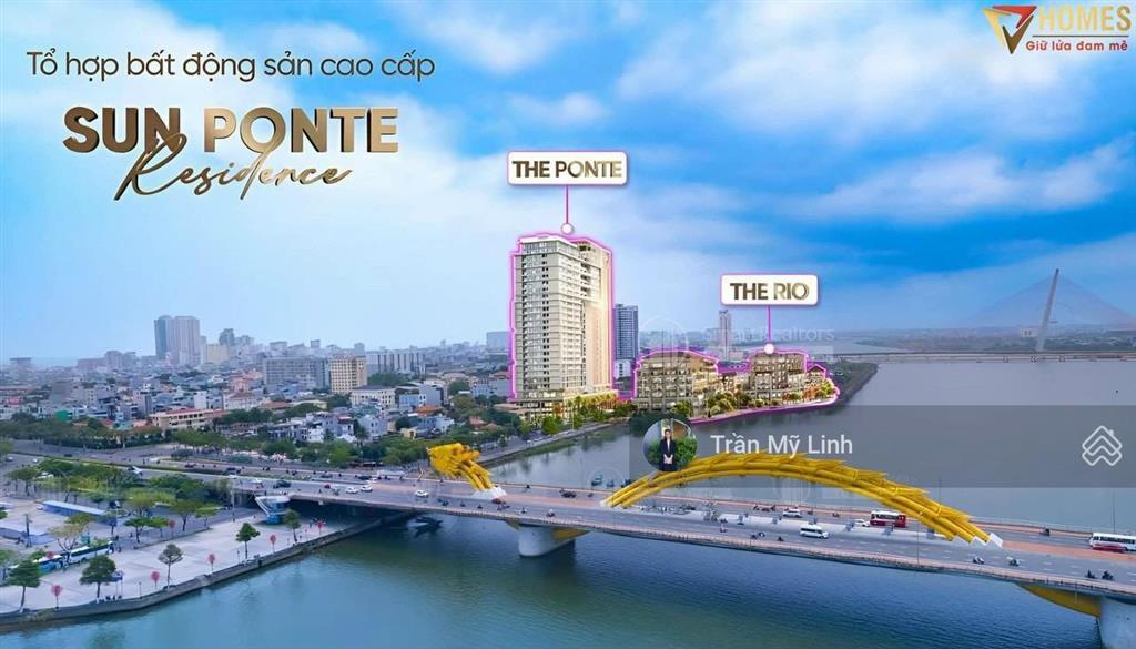 Bán lại căn hướng đông khối đế 2 tầng ngay sảnh căn hộ sun ponte chỉ 16,5 tỷ. 0905 956 ***