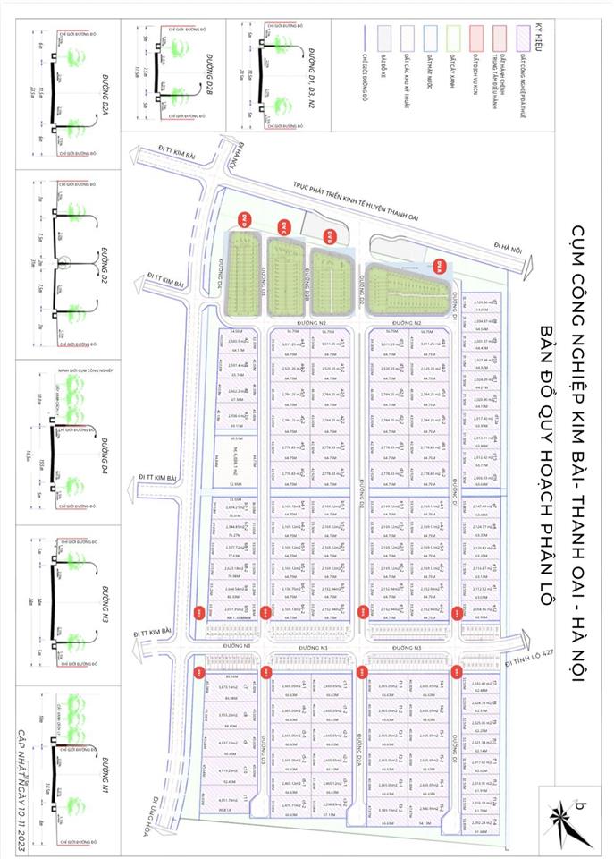 Bán lô đất 2000m² làm nhà xưởng tại cụm cn kim bài, giá chỉ 8,x/m2, nhận đất được luôn