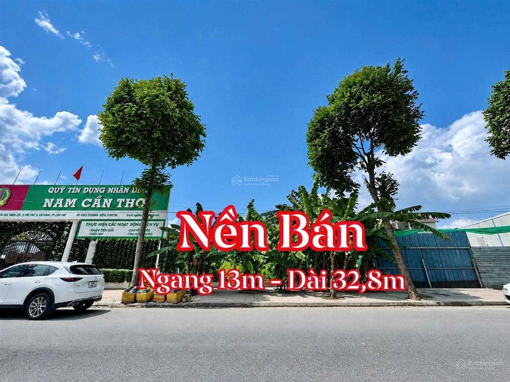 Nền (13*32)m khu dân cư thiên lộc cần thơ