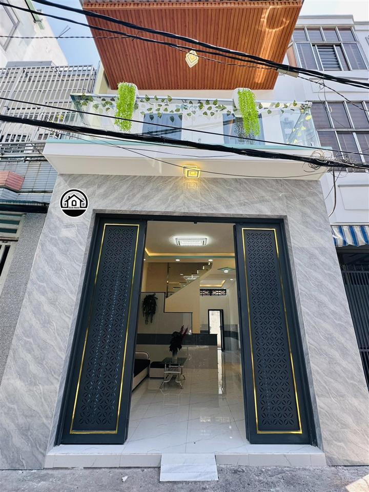 Nhà mới hai mặt tiền hẻm xe hơi tại bùi minh trực, phường 6, quận 8