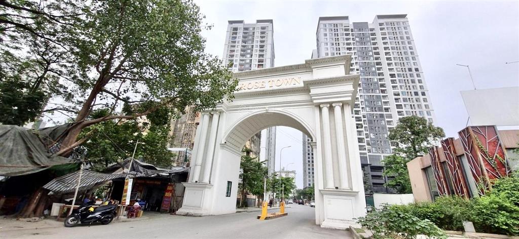 Bán biệt thự lk rose town, hoàng mai, gara ôtô vỉa hè thoáng mát, 119m, 5 tầng, mt 6.5m, giá hợp lý