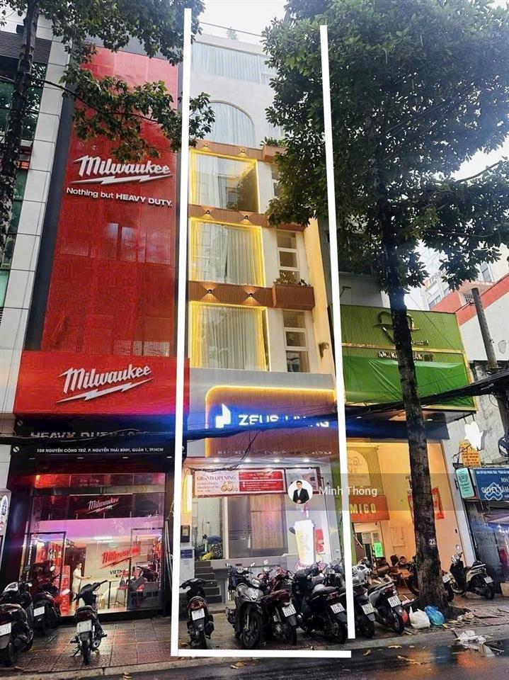 Nhà thật 100% so sexy! dt 4.6 x 17.4 sàn 472.6m2 hầm 6t nhà 106 nguyễn công trứ chỉ 56 tỷ
