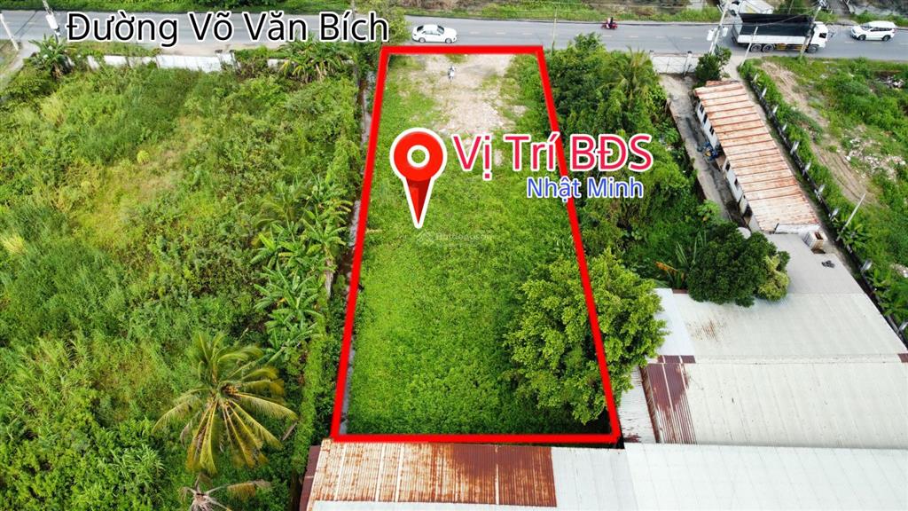 Bán đất mặt tiền đường võ văn bích 17m5 x 50 thổ cư