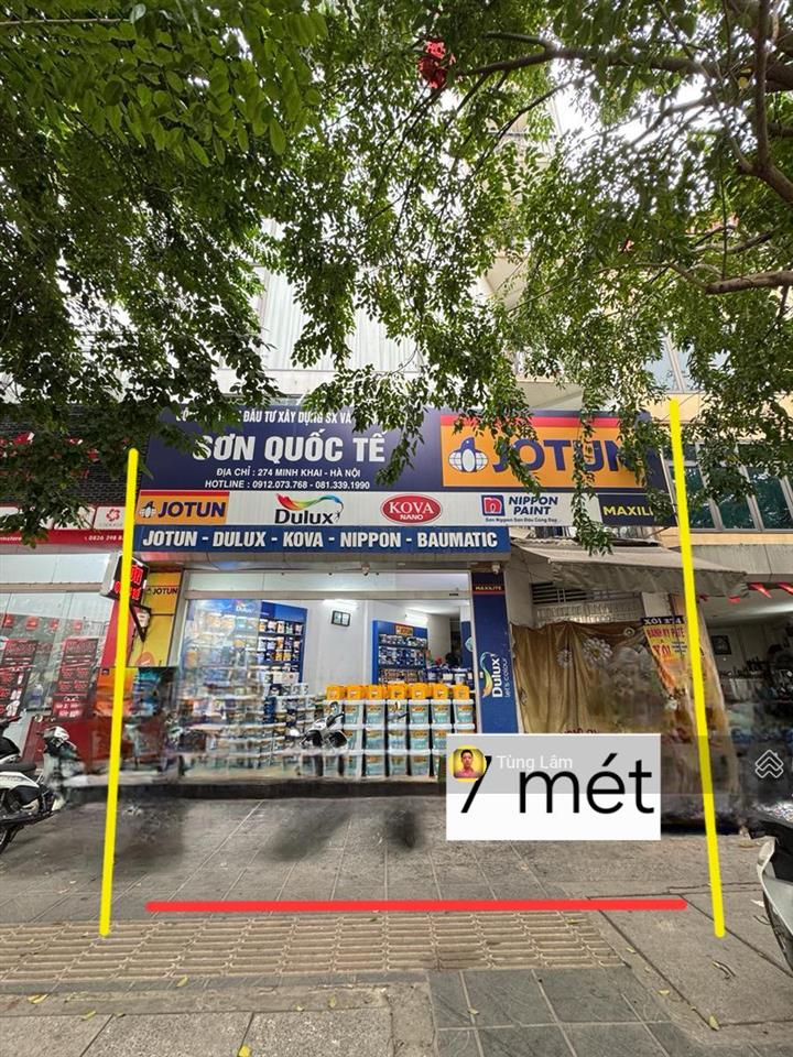 Số 274 minh khai. dt 60m2 mặt tiền 7m, hiếm ạ, 6 tầng thang máy