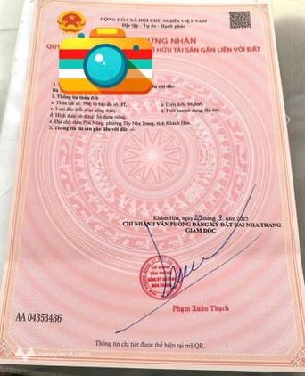 Bán đất hẻm Gò Găng, gần Khu đô thị Vĩnh Điềm Trung, Nha Trang