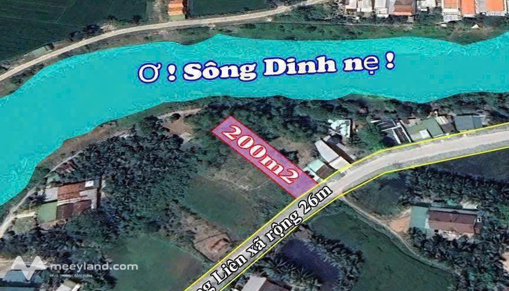 Bán đất thổ cư 200m2, ngang 8m, đường 8m tại Hòa Thắng, Ninh Hòa, gần sông Dinh, giá tốt