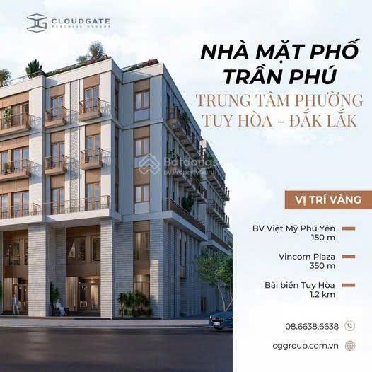 Bán nhà phố nội bộ trần phú tuy hòa trung tâm phát triển đông đăk lăk. cách biển 500m