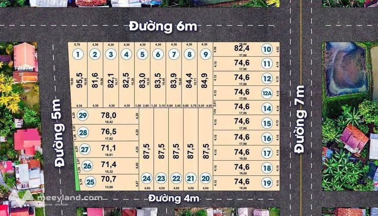 Đất thổ cư phân lô tại Trạc Nhiệt, Mộ Đạo, Bắc Ninh, đường thông thoáng, gần trường, ủy ban