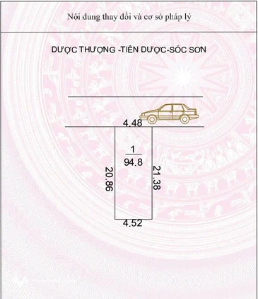 Cần bán lô đất thổ cư vuông vắn với diện tích 94m2 tại huyện Sóc Sơn