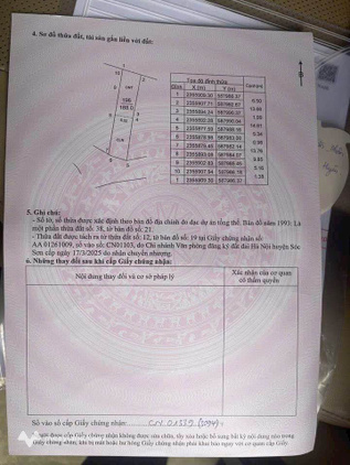 Siêu phẩm đất nền 188m2 tại bìa đồng Cộng Hoà, Phù Linh, Sóc Sơn, Hà Nội