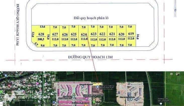 Đất Vỹ Dạ, Huế 112m2, ngay Royal Park, hướng Nam, giá 3 tỷ - Cơ hội đầu tư sinh lời