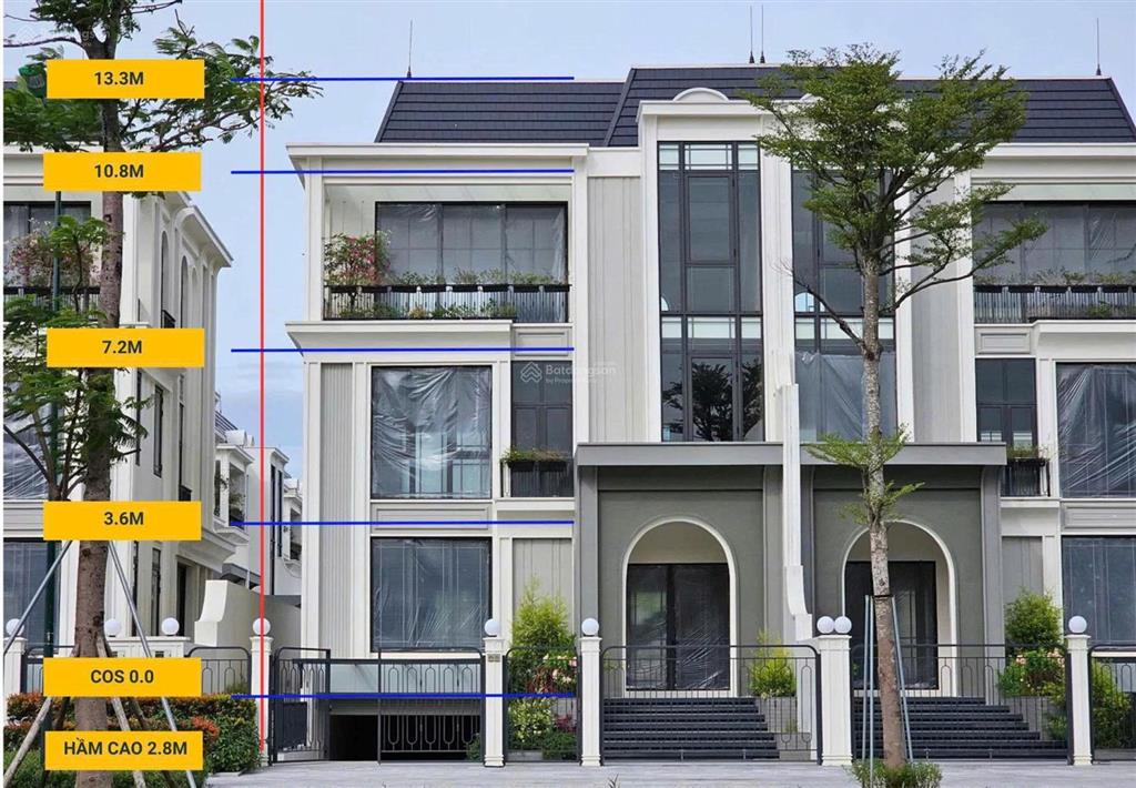 Bán biệt thự 4pn, 3wc tại khu đô thị nam thăng long ciputra, 51 tỷ, 120m2