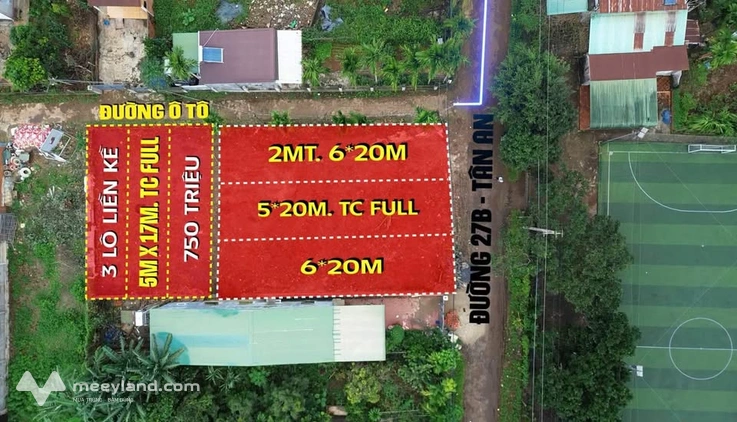 3 lô đất vàng Buôn Ma Thuột - Full thổ cư, giá hời