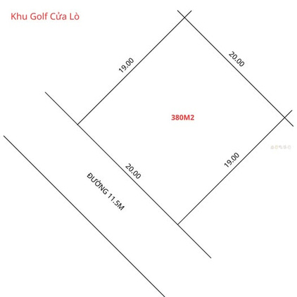 Đất vàng Cửa Lò, 380m2 mặt tiền 20m, giá hời cho nhà đầu tư