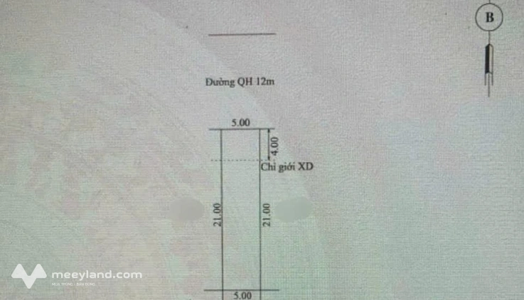 Đất vàng Phú Mỹ Thượng, 105m2, mặt tiền 5m, hướng Bắc, giá 2,4 tỷ, sạch sẽ như tờ