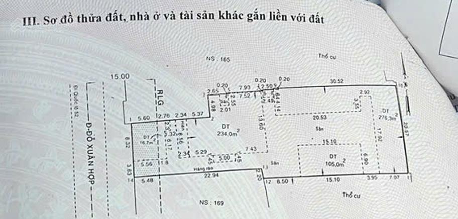 Lô đất lớn 1.096m2, mặt tiền đường đỗ xuân hợp, thành phố hồ chí minh
