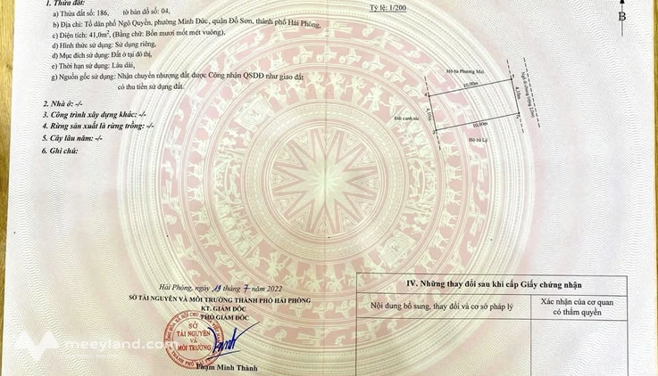 Ba lô đất vuông vắn, mặt tiền rộng, ô tô vào tận nơi tại Đồ Sơn, Hải Phòng
