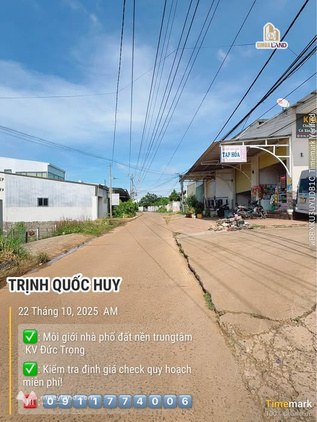 Bán đất nền 162m2, mặt tiền 6m, đường thông ô tô né nhau, Đức Trọng, Lâm Đồng