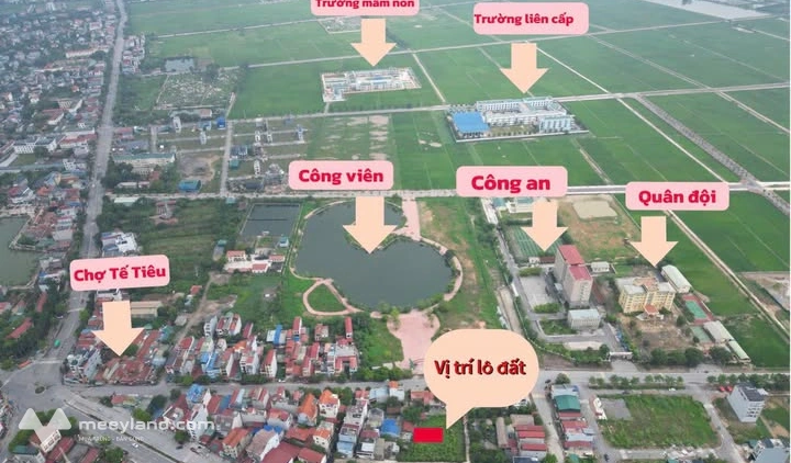 Đất Tế Tiêu, trung tâm thị trấn, 60m², giá nhỉnh 2 tỷ