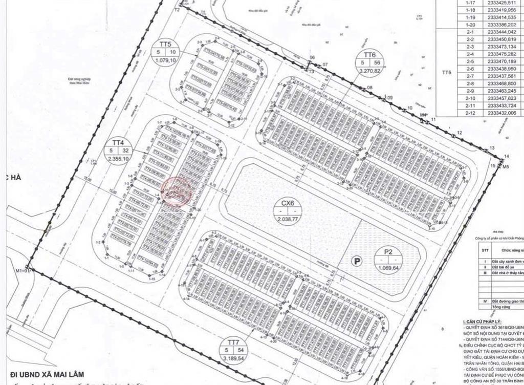 Cần bán 56m2 (3,5x16) đất tái định cư mai hiên đông anh đường rộng 7,5m vỉa hè 4m đối diện vườn hoa