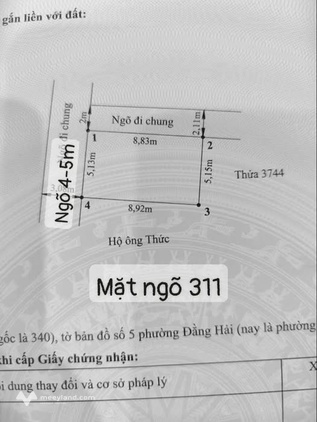 Lô góc vượng khí, đón tài lộc tại ngõ 311 Đằng Hải