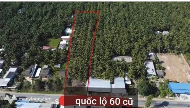 Đất vàng mặt tiền Quốc lộ 60 cũ, Bến Tre, 3333m2, giá hời