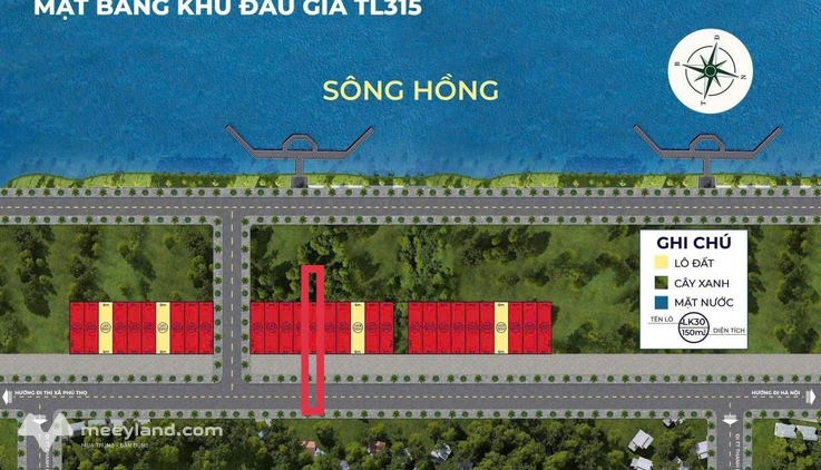 Đất đấu giá mặt đường TL315, Việt Trì, vị trí vàng, giá tốt