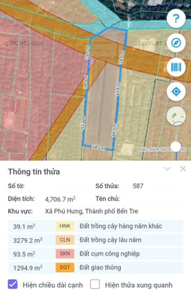 Bán đất vườn 5700m2 mặt tiền cống Phế Binh, Bến Tre, quy hoạch đường Vành Đai
