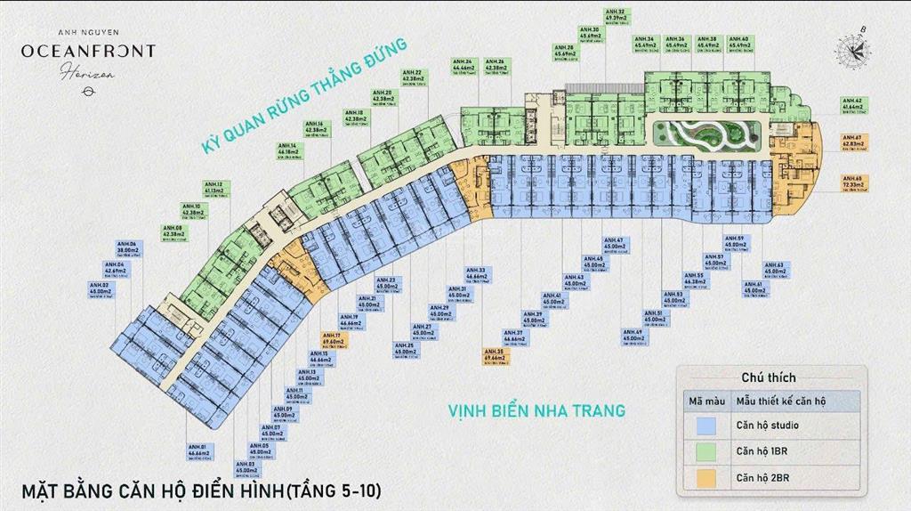 Căn hộ biển nha trang đường trần phú sở hữu lâu dài anh nguyễn horizon chỉ 68tr/m2